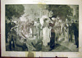 Original Old Antique Print Horse Races Racing Grand Prix Lelong 1912 20th