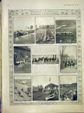 Original Old Antique Print Manitoba Cattle Settlers Winnipeg Races 1912 20th