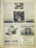 Original Old Antique Print Normannia Steamer Allan Alsatian Advert Maple 1912