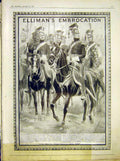 Original Old Antique Print Ellima'S Embrocation Advert Cavlary Army 1912 20th