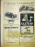 Original Old Antique Print Advert Daimler Car Lewis Gun Clemak Cricket 1912 20th