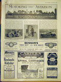 Original Old Antique Print Motor-Car Victor Tyre Bicycle Sheffield Rolls Royce