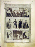 Original Old Antique Print Theatre Vaudeville Majesty'S Globe Scenes 1912 20th