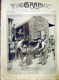Original Old Antique Print Vulcan Hammer Army Manoeuvres Mobile Workshop 1912