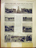 Original Old Antique Print Manoeuvres War Europe Troops Cstreams 1912 20th