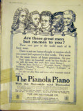 Old Antique Print Advert Pianola Piano Orchestrelle Metrostyle Themodist