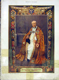 Original Old Antique Print Portrait Davidson Archbishop Canterbury 1912 20th