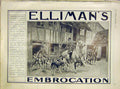 Original Old Antique Print Advert Elliman'S Embrocation Hunt Horse Hounds 1912