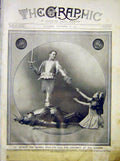 Original Old Antique Print St George Children Garrick Theatre Christmas 1912