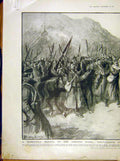 Original Old Antique Print Adriatic Montenegrin Bianchini Alessio War 1912 20th
