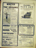 Original Old Antique Print Advert Grisons Switzerland Player'S Anturic Dralle'S