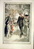 Old Vintage Print Lunt Sailor Child Admiral London Sketch Navy Hicks 1917 20th