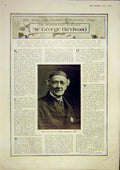 Old Vintage Print Portrait Birdwood Primrose Day Aeroplane Montagu 1917 20th