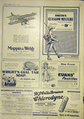 Original Old Vintage Print Advert Mappin Webb Biplane Model Smith'S Glascow 1917