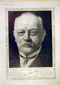 Original Old Vintage Print Portrait Jules Cambon French Ambassador Berlin 1917
