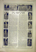 Old Antique Print Cricket War Westminster Sport German Fleet Motor-Boat