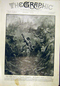 Original Old Vintage Print Gaul German Company Craonne French Siers 1917 20th