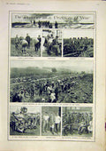 Original Old Vintage Print Prisoner War Railway Morocco Meuse Quarry Rome 1917