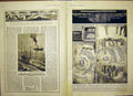 Old Vintage Print War Water Submarine U-Boat Sketch Torpedo Warfare 1917 20th