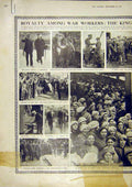 Original Old Vintage Print Royalty War Workers King Clydeside Coventry 1917