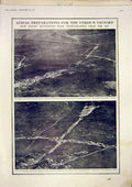 Original Old Vintage Print Aerial Photo Verdun Beaumont Wavrille Wood 1917 20th