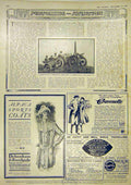 Original Old Antique Print Motor Daimler Car Honeheke Monument Debenham Advert
