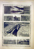 Original Old Vintage Print War Trench American Instruction Camp Troops 1917 20th