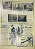 Original Old Antique Print Opera Drury Lane Theatre Advert Burberrys Cravenette