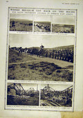 Original Old Antique Print Boche Africa Kigoma Sinai Desert Caterpillar Tractor