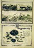 Original Old Vintage Print America Argentine Railway German Striker Mappin 1917