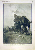 Old Vintage Print Phaeton War-Horse Aeroplane France Factory Women 1917 20th