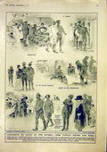 Original Old Vintage Print Canadaians Riviera Siers Troops Cleaver Sketch 1917