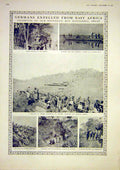 Original Old Vintage Print Germans Africa Troops Motor Tank Bullets 1917 20th