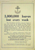 Original Old Vintage Print Bovril National Food Economy 1917 Advert 20th Century