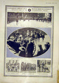 Original Old Vintage Print Canada London Commemoration Mpa Russian Front 1917