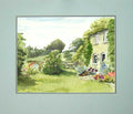 Original Old Vintage Print C1980 M Smart Water-Colour Longborough House Country