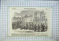 Old Antique Print Inspection Royal Sappers Miners Brompton Burgoyne 1856 19th