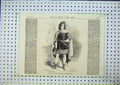 Original Old Antique Print 1856 Majestys Theatre Johanna Wagner As Romeo 19th