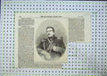 Original Old Antique Print Portrait General Mouravieff Captor Kars Moscow 1856