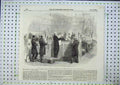 Original Old Antique Print Reading Life Peerages Keeper House Lords 1856 19th