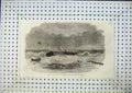 Original Old Antique Print *0161 Ship Wreck Polyphemus Hautsholmen Lighthouse