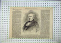 Original Old Antique Print Portrait Hon Allan Macnab Prime Minister Canada 1856