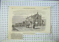 Original Old Antique Print Maison Verte Sebastopol Mansion Goodall 1856 19th