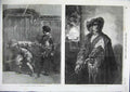 Old Antique Print Bravos Meissonier Art And Liberty Gallait 1856 Fine Art 19th