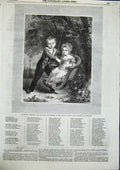 Original Old Antique Print Pavilion Brighton Lord Dynevor Meteor Medina 1856