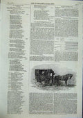 Old Antique Print Mr Abraham New Omnibus The Cosy Horse Cart Driver 1856 19th