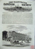 Original Old Antique Print Hotel The Minister For Foreign Affairs Paris 1856