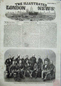 Old Antique Print Peace Plenipotentiaries 1856 Mayer Pierson Paris Photo 19th