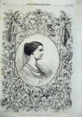 Antique Old Print *0166 Imperial Empress Majesty French Birth Napoleon 1856
