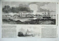Antique Old Print *0169 Sveabo Attack H M S Edinburgh Bombardment Sebastopol